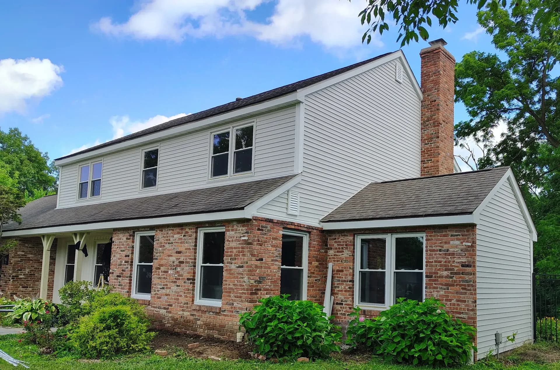 brick and siding house